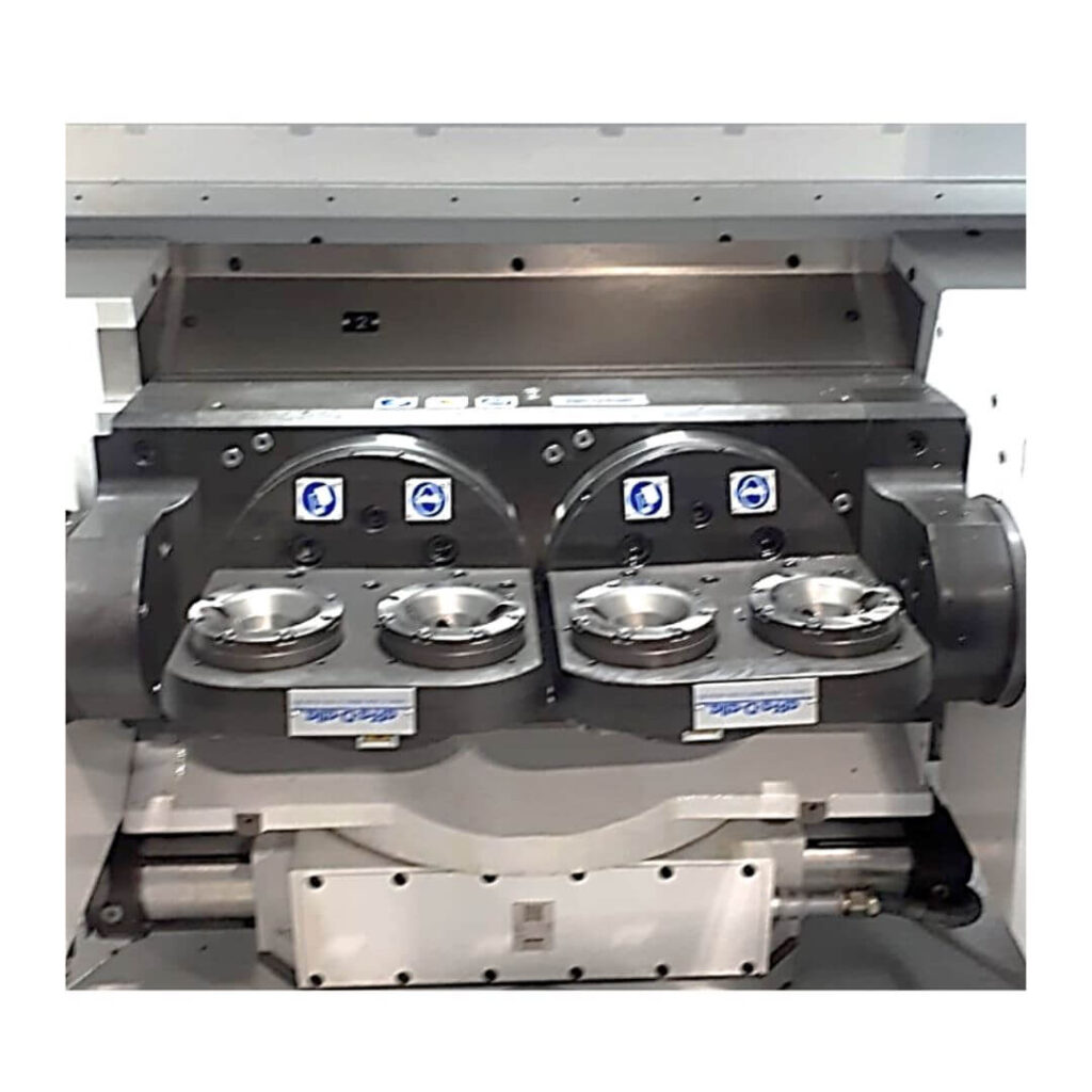 Tabla de 5° eje con 2 husillos para centro vertical.